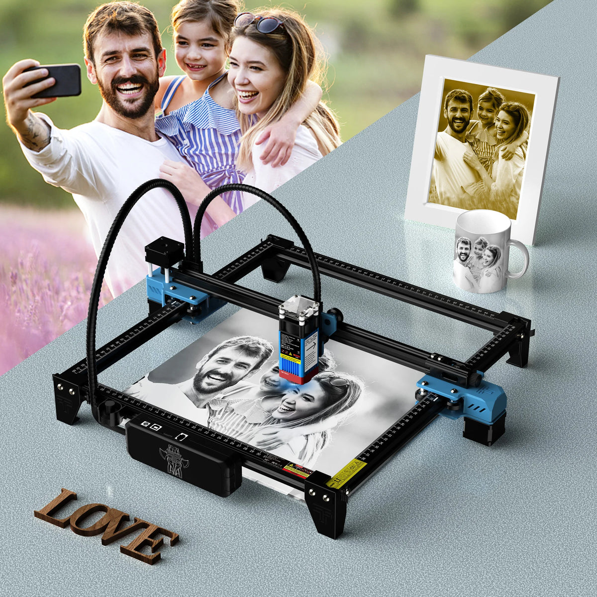 TwoTrees TTS-55Pro 40W WiFi Laser Engraver CNC Cutting Machine