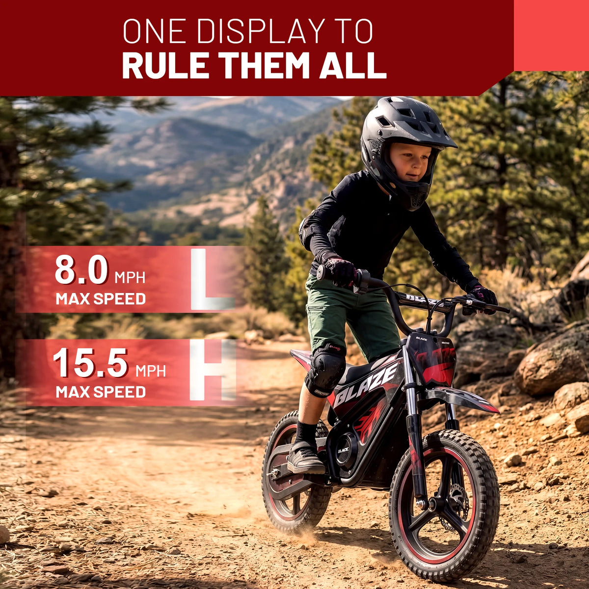 KOOZ 350W Electric Dirt Bike For Kids Off Road Motorcycle