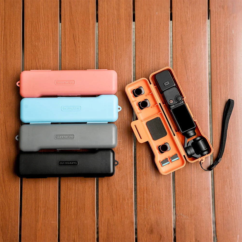 Flip-Open Protective Case with Lanyard PC Hard Protective Cover Wear Resist Camera Shell Sleeve for DJI OSMO Pocket 3