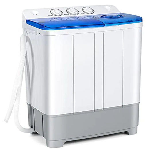 XMSJ Portable Twin Tub Washer and Spinner 22Lbs Capacity