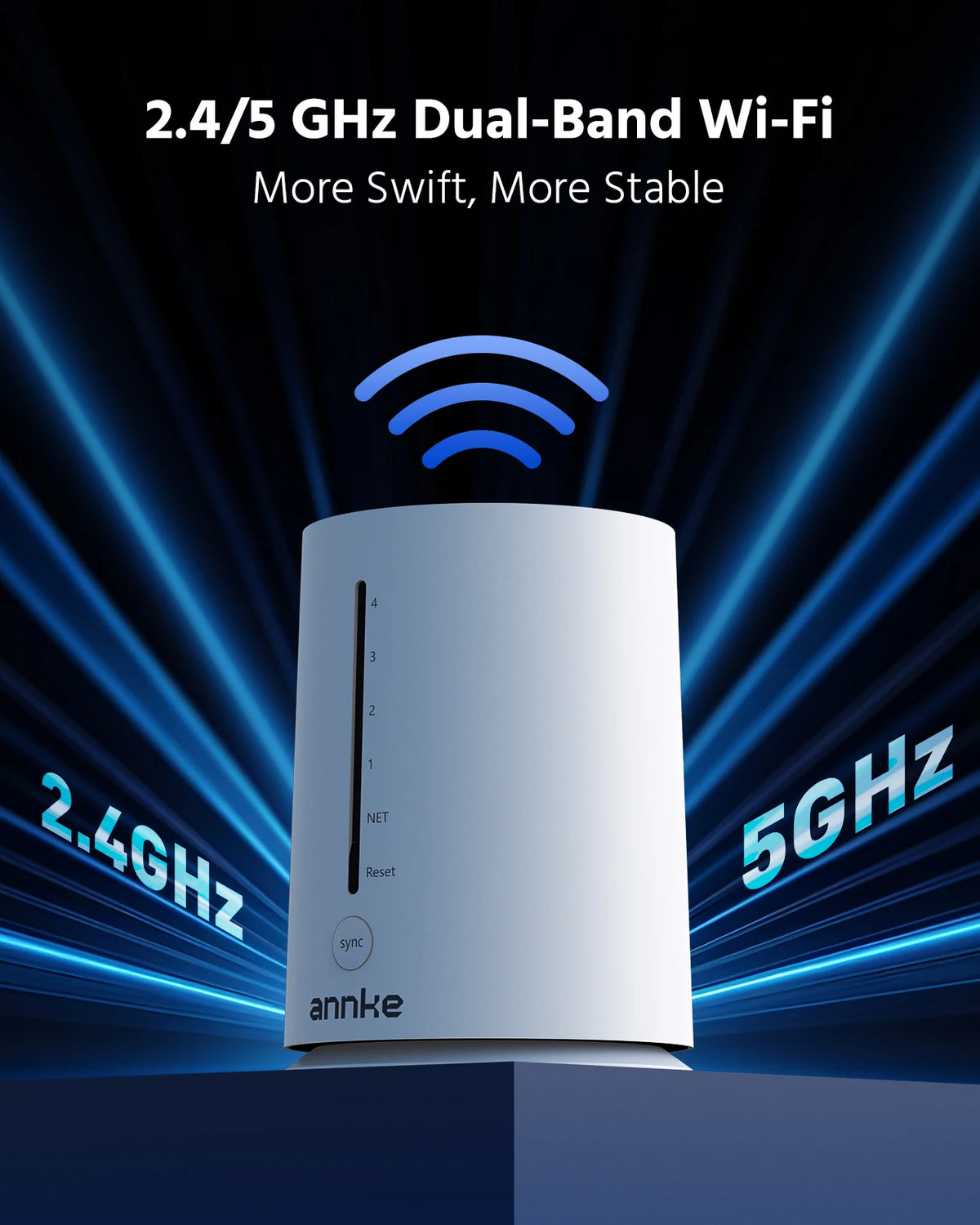Annke 4CH Wireless Battery Security Camera With Auto Tracking