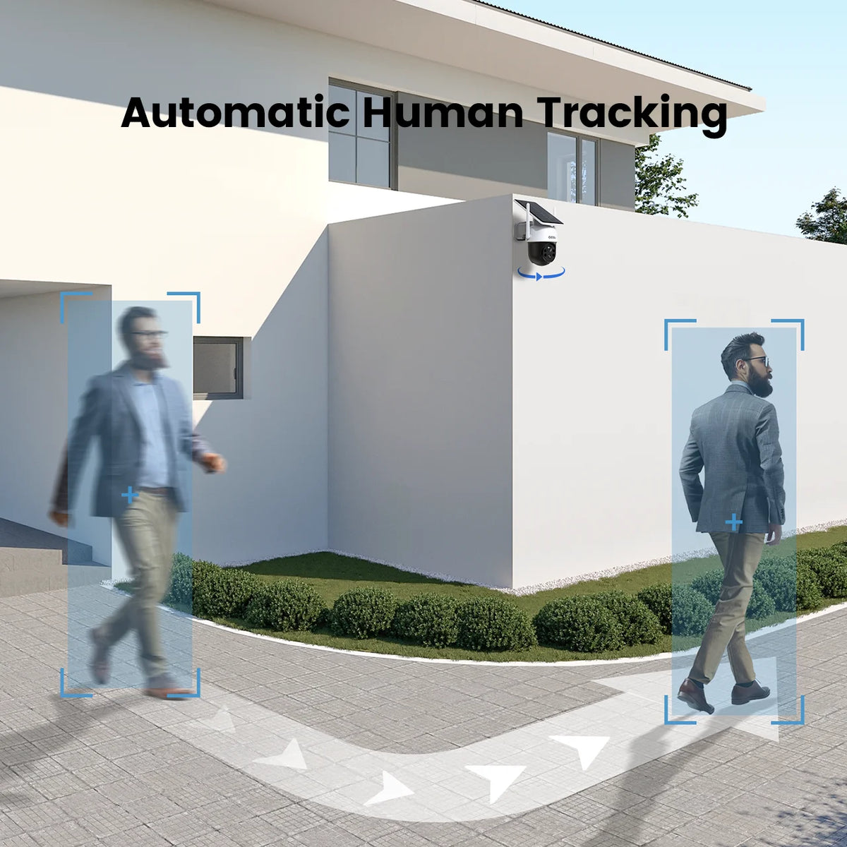 Dekco 3MP Wireless Solar PTZ Security Camera With Audio