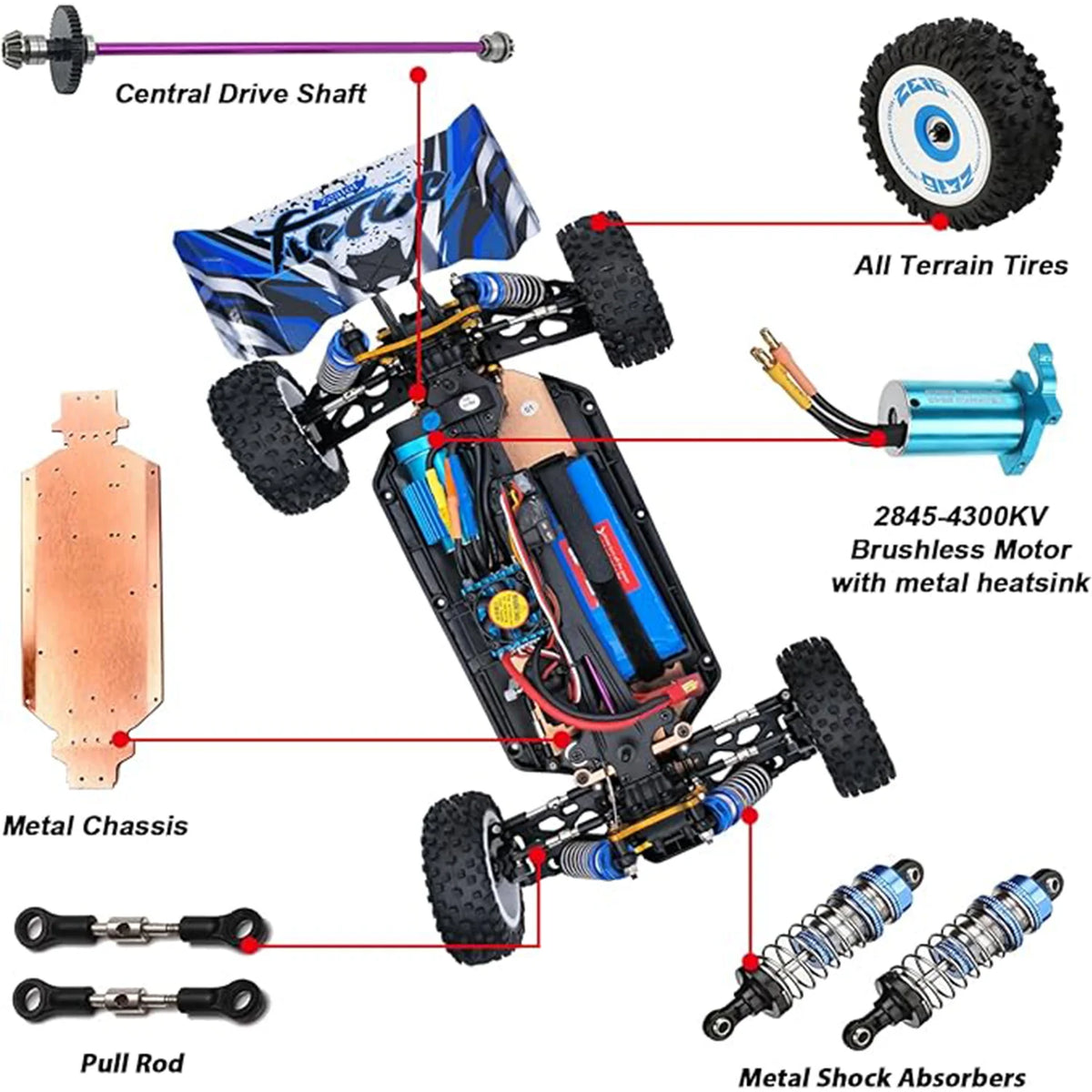 Wltoys Brushless RC Dirt Bike High Speed Off Road Racer