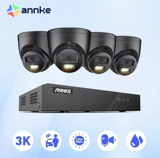 ANNKE 3K 6MP Ultra HD POE System With 8Channel NVR