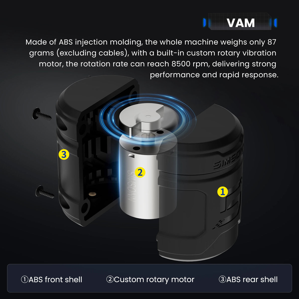 Simsonn VAM Pro Haptic Feedback Module For Racing Pedals