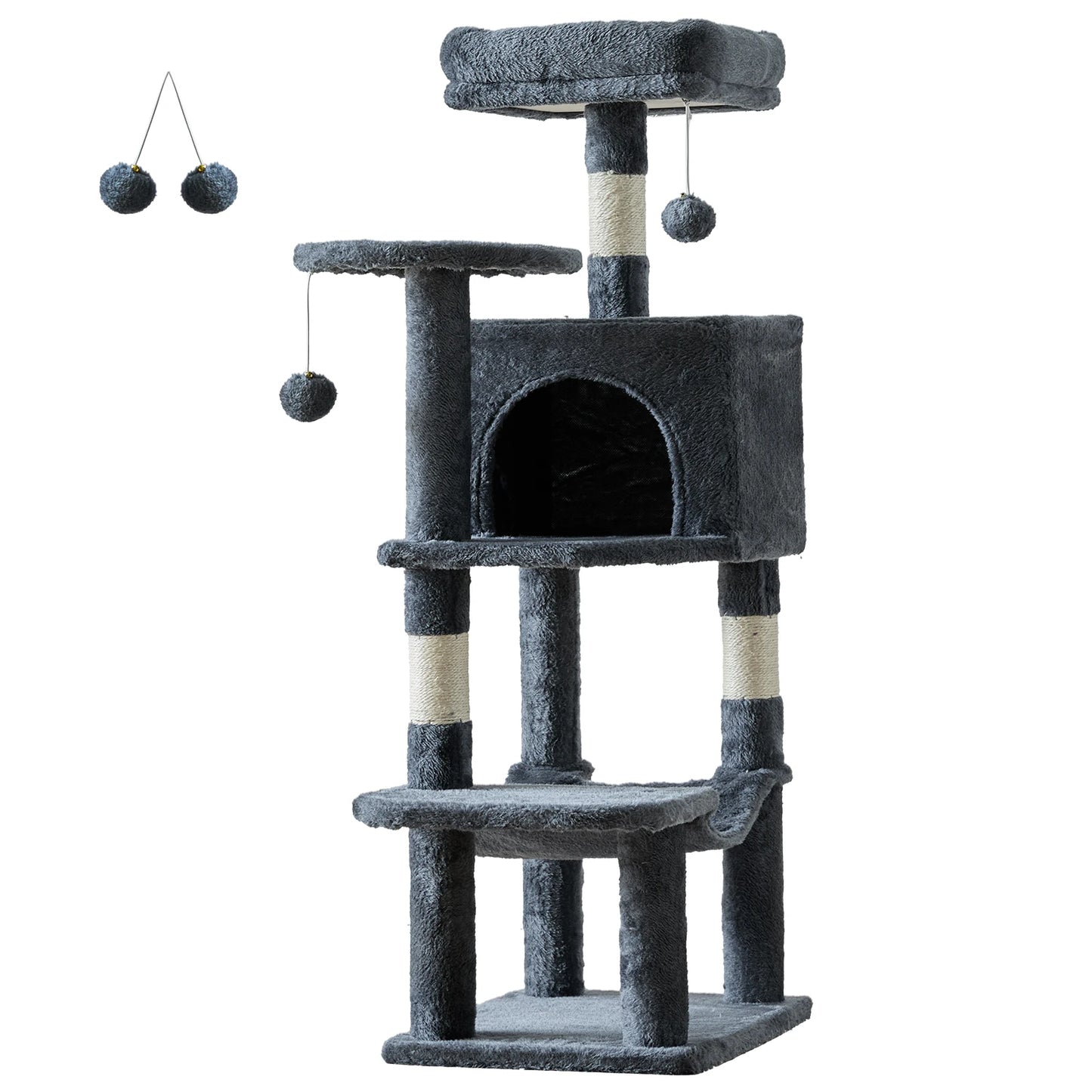 JHK Cat Tree for Indoor Cats with Multi Level Scratching