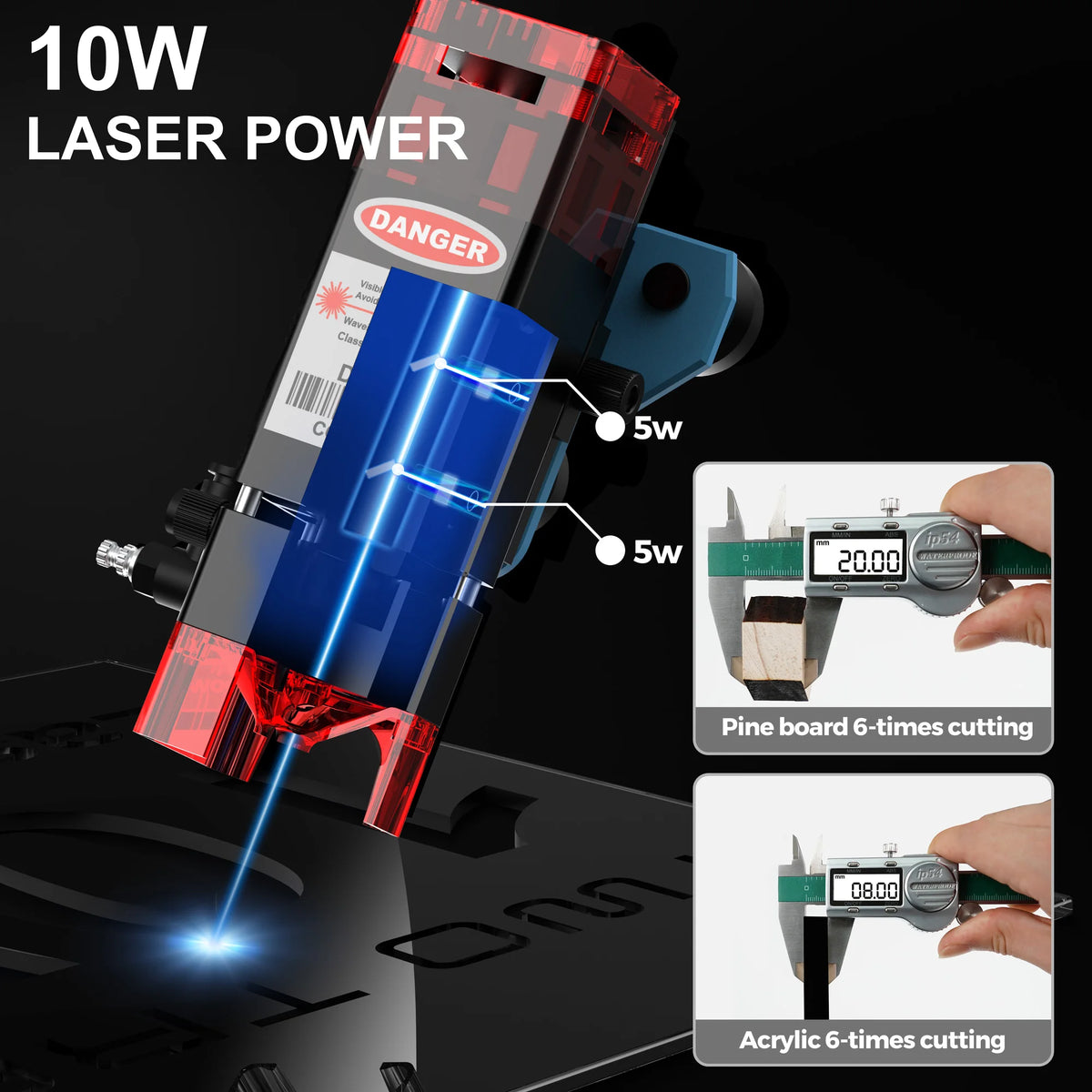 Two Trees TTS-10Pro Laser Engraver Machine With Touch Screen