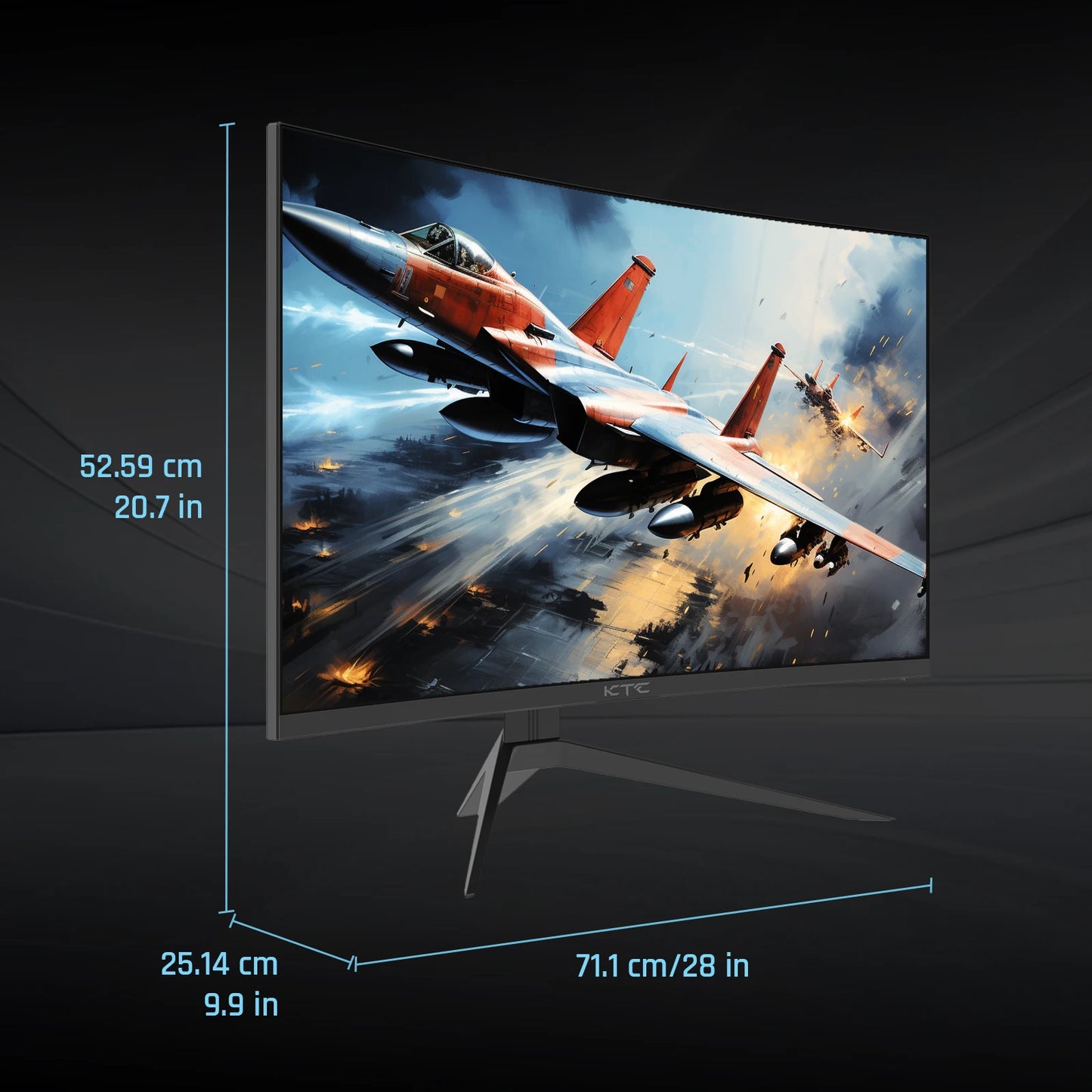 KTC 240Hz Curved Gaming Monitor 1500R HDR10 FreeSync G-Sync 1080p