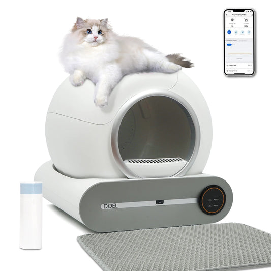 DOEL Self Cleaning Cat Litter Box With WiFi App Control