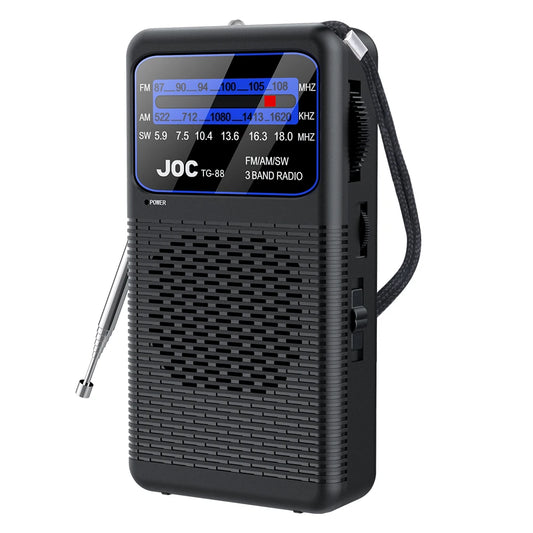 ALLOYSEED Portable AM FM SW Radio With LED Flashlight Emergency