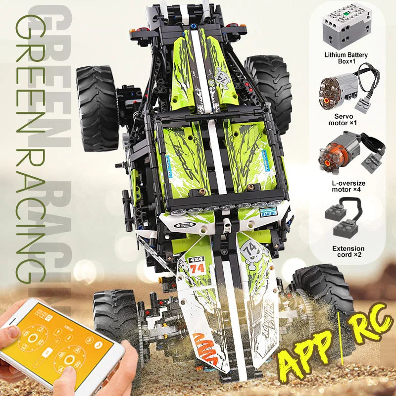 Mould King 4WD RC Buggy Building Blocks Assembly Kit