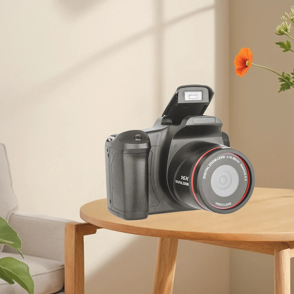 1080P 16MP Digital Camera 16X Zoom Camcorder with 2.4 Inch LCD Screen Vlogging Camera for Photography and Video