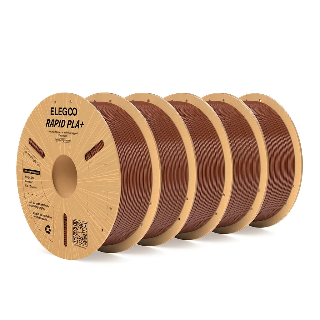 ELEGOO Rapid PLA Plus Filament 1.75mm, 3D Printer Filament for 30-600 MM/s High Speed Printing, 4 Pack 1kg Spool(2.2lbs)