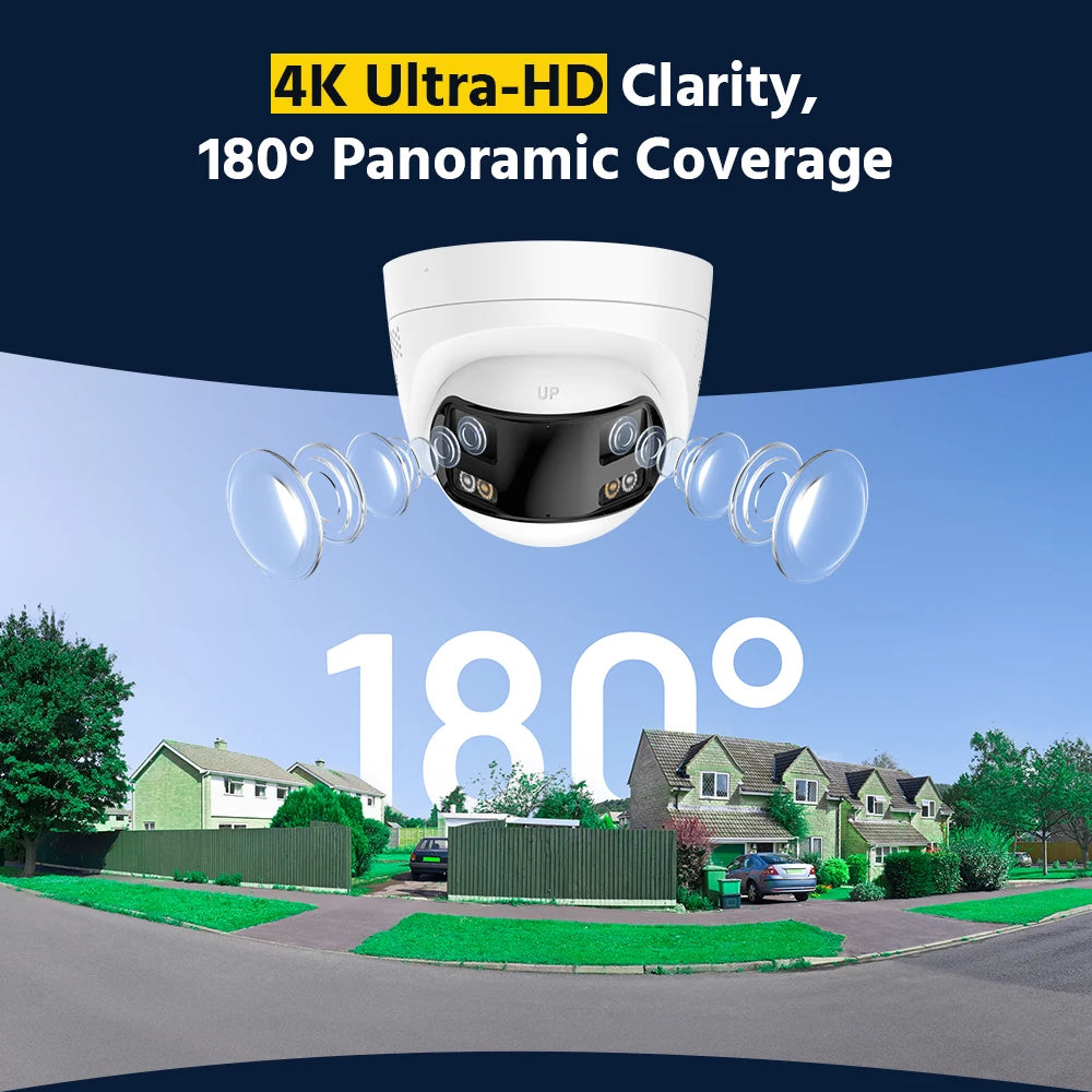 Annke 8MP Panoramic Security Camera With AI Detection And IP67