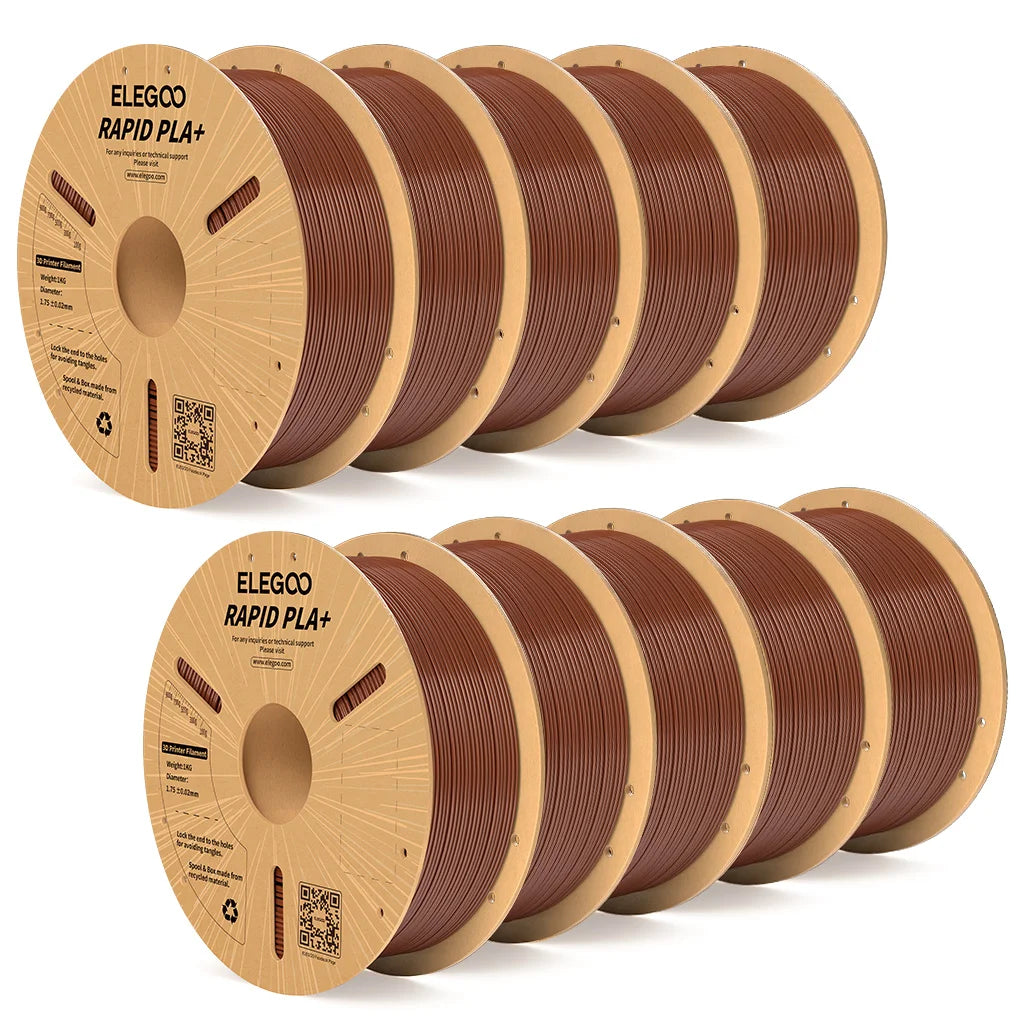 ELEGOO Rapid PLA Plus Filament 1.75mm, 3D Printer Filament for 30-600 MM/s High Speed Printing, 4 Pack 1kg Spool(2.2lbs)