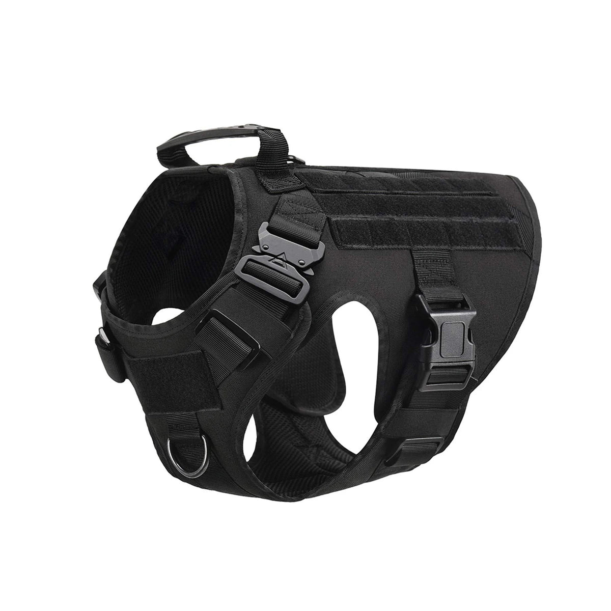 PetraVel Tactical Dog Harness Vest With Molle Pouches