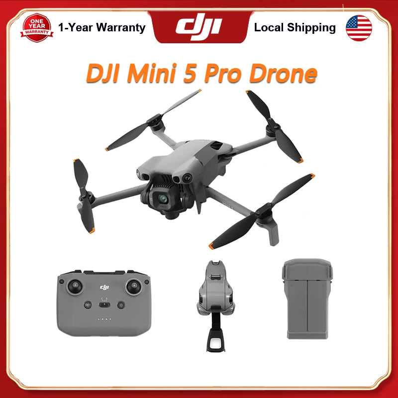 DJI Mini 5 Pro Foldable Drone With 4K Camera And Tracking