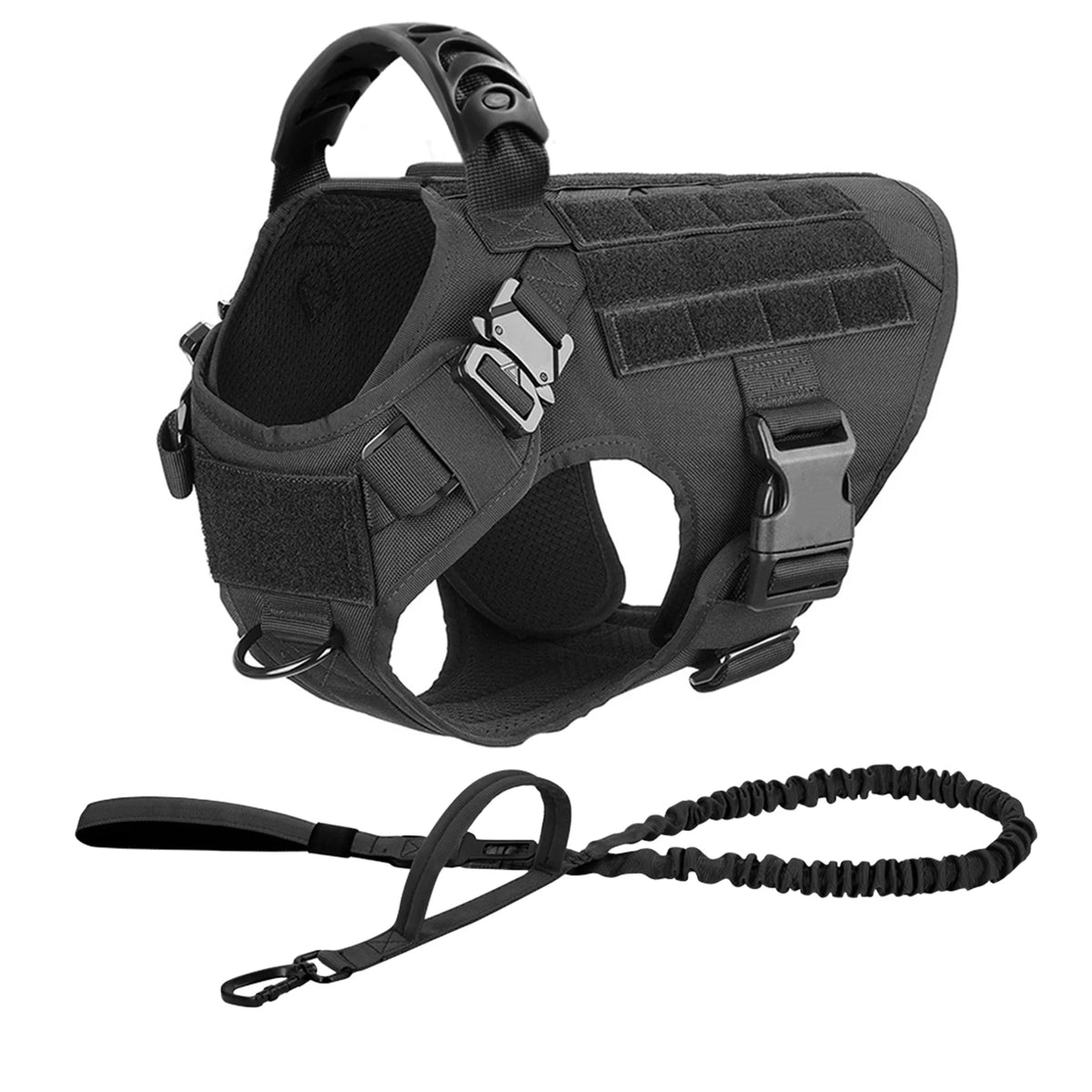 Patrel Padded Nylon Dog Harness And Leash Set For Walking