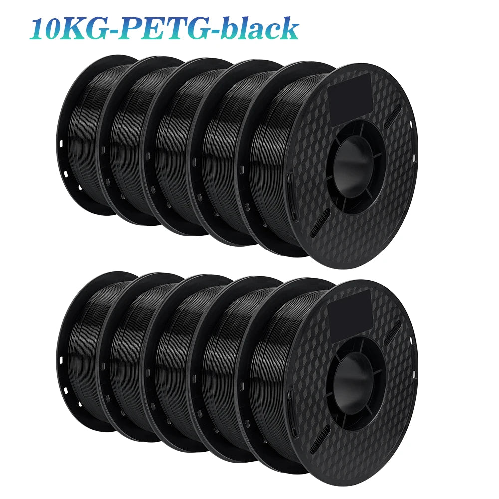 KINGROON 10KG PLA Filament PETG 3D Filament 1.75mm For 3D Printer Filament 10 Rolls/Set Mixed Colors and Materials FDM Printing Fast Ship
