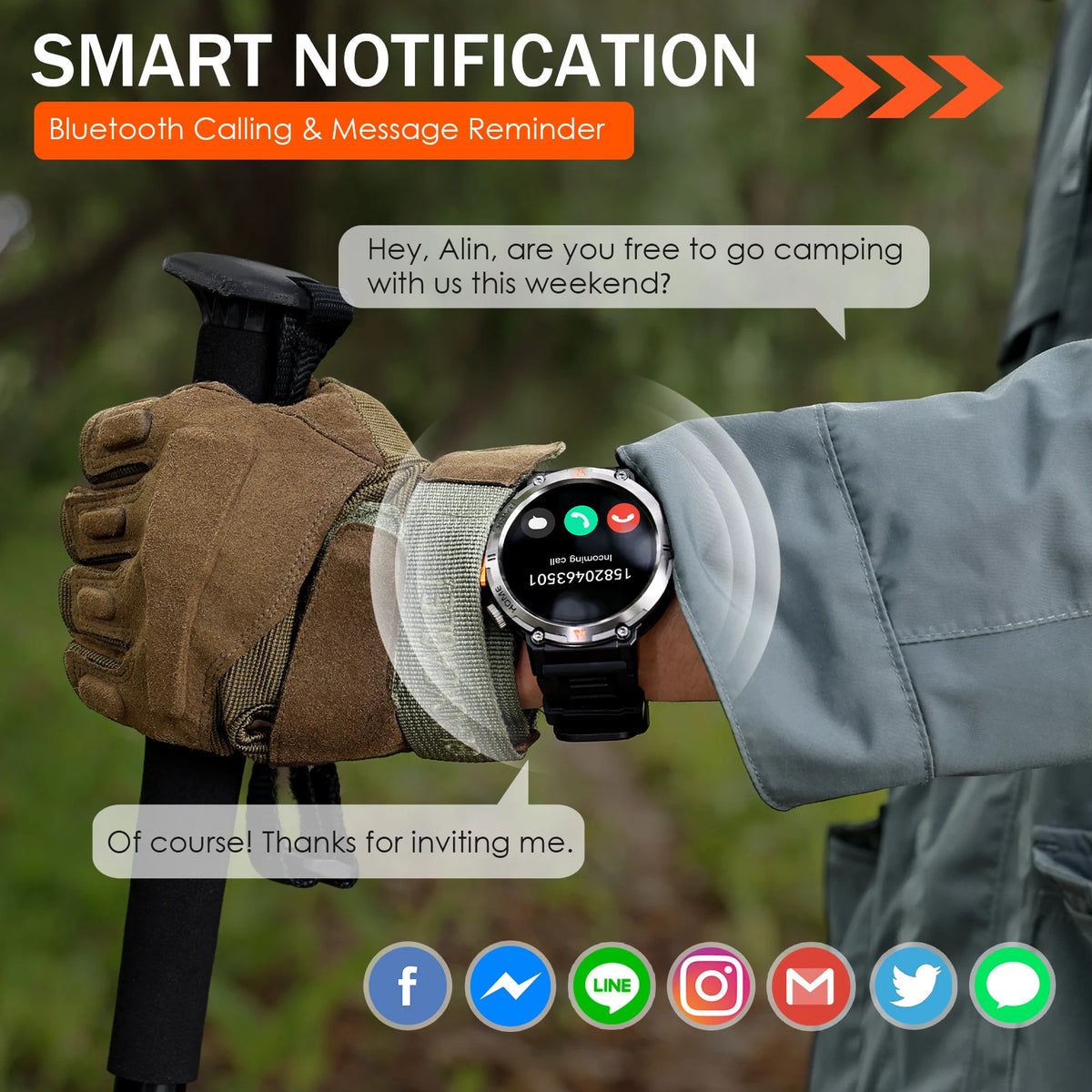 Eigiiis Ke3 Bluetooth Call Smartwatch With Heart Rate Tracking
