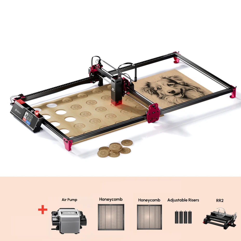 AlgoLaserCNC CNC Laser Cutter Engraver With WiFi And Offline PWM