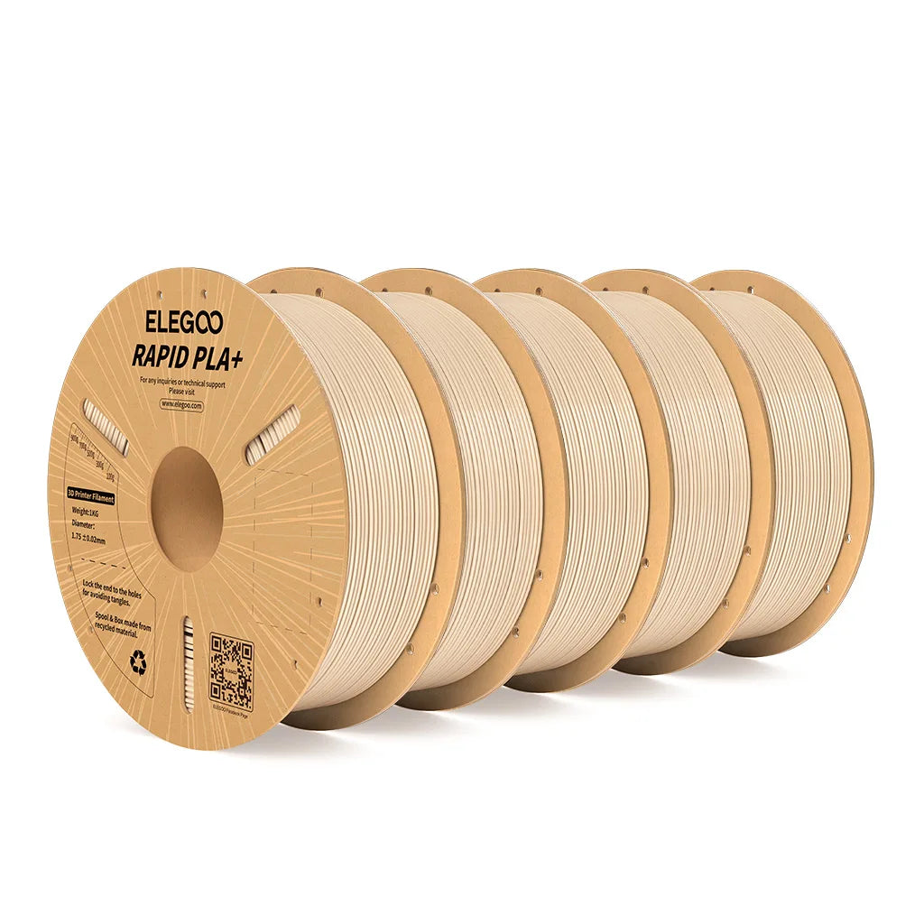 ELEGOO Rapid PLA Plus Filament 1.75mm, 3D Printer Filament for 30-600 MM/s High Speed Printing, 4 Pack 1kg Spool(2.2lbs)