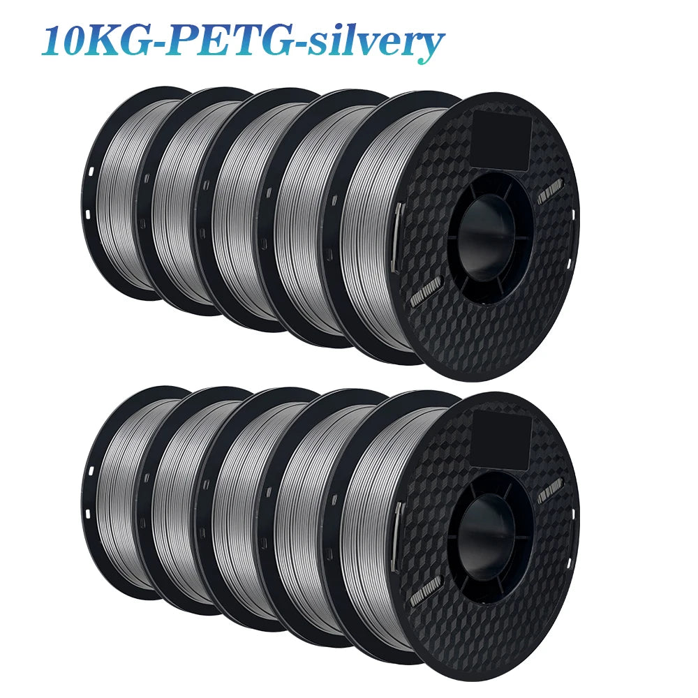 KINGROON 10KG PLA Filament PETG 3D Filament 1.75mm For 3D Printer Filament 10 Rolls/Set Mixed Colors and Materials FDM Printing Fast Ship