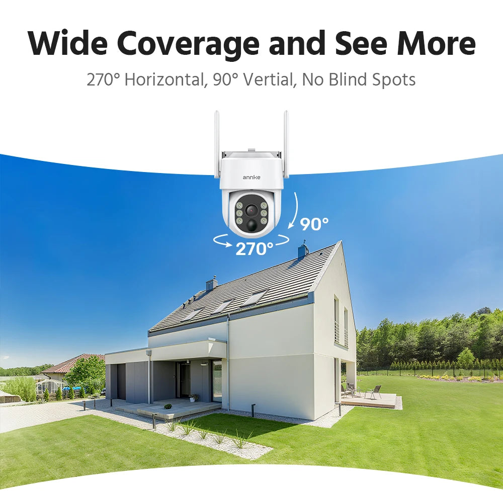 Annke 4CH Wireless Battery Security Camera With Auto Tracking