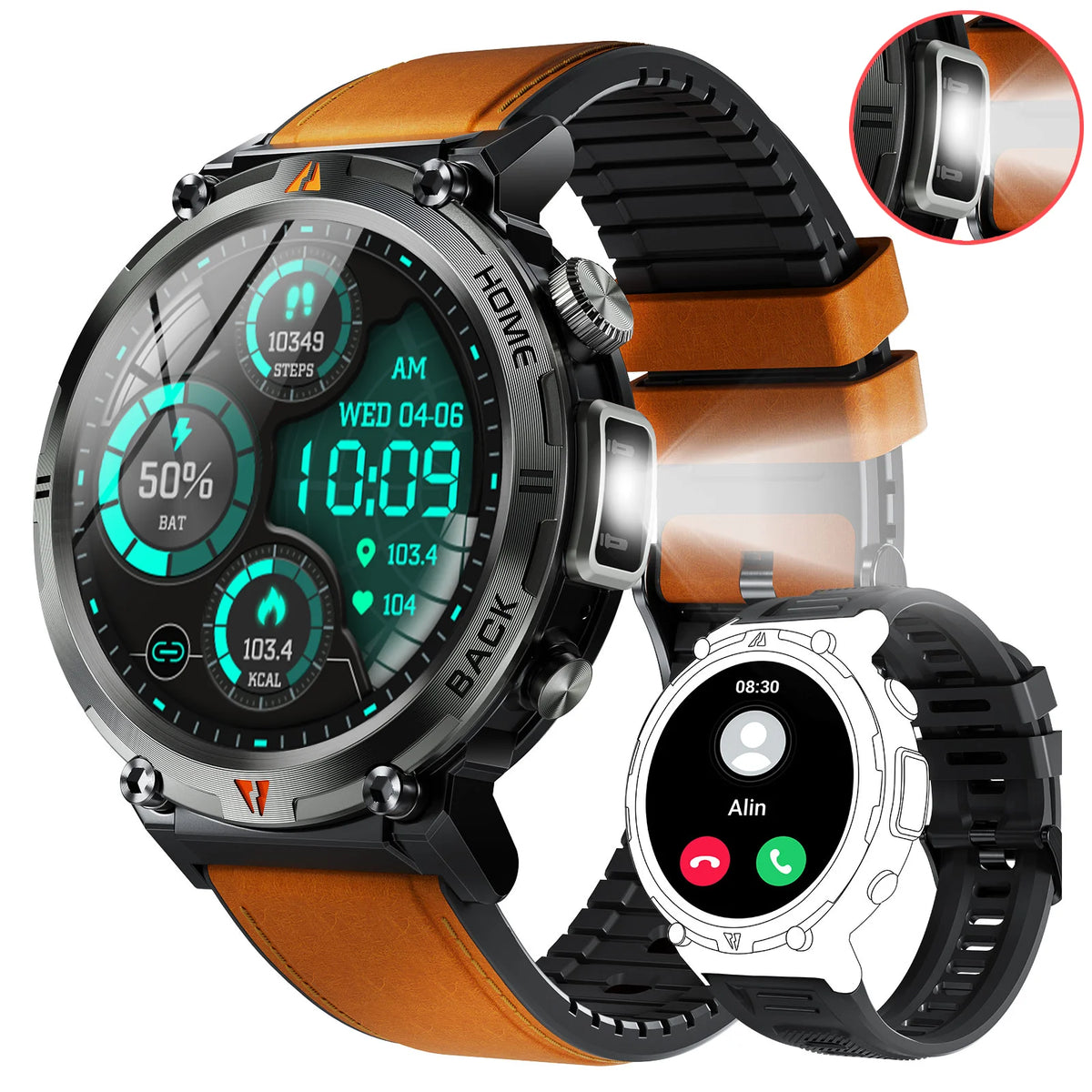 Eigiiis Ke3 Bluetooth Call Smartwatch With Heart Rate Tracking