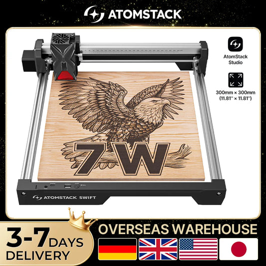 Atomstack Swift Portable Laser Engraving Machine Precision Wood Carving