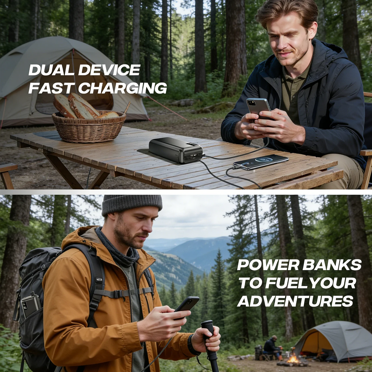 Hganus Portable Fast Charging Power Bank with Digital Display