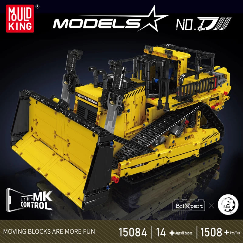 Mould King D11 Bulldozer App RC Building Block Construction Set