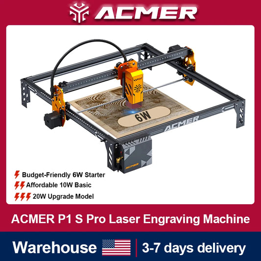 ACMER P1 S Pro Laser Engraver 6W 10W 20W WIFI