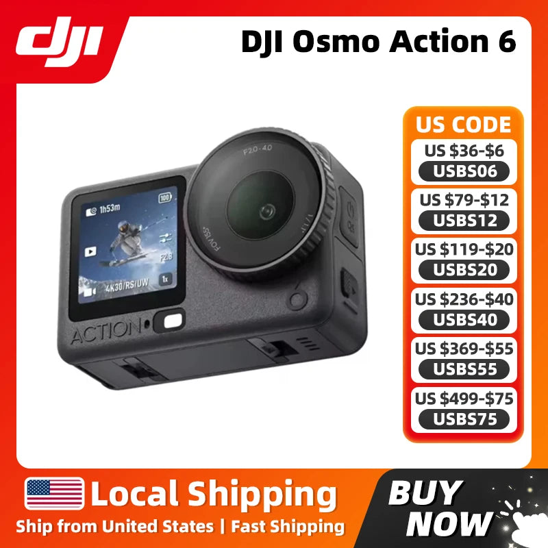 DJI Osmo Action 6 50GB Action Camera Square Sensor