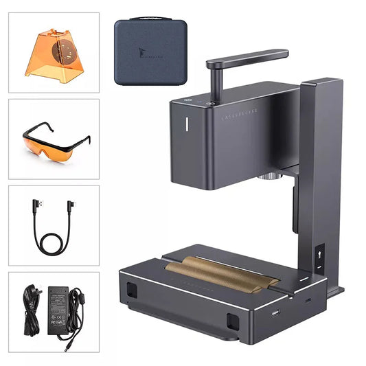 LaserPecker Laser Engraver Portable Easy to Use Fast Engraving Speed Multi Material Laser Engraving Machine With 2k 5W LP2 Pro