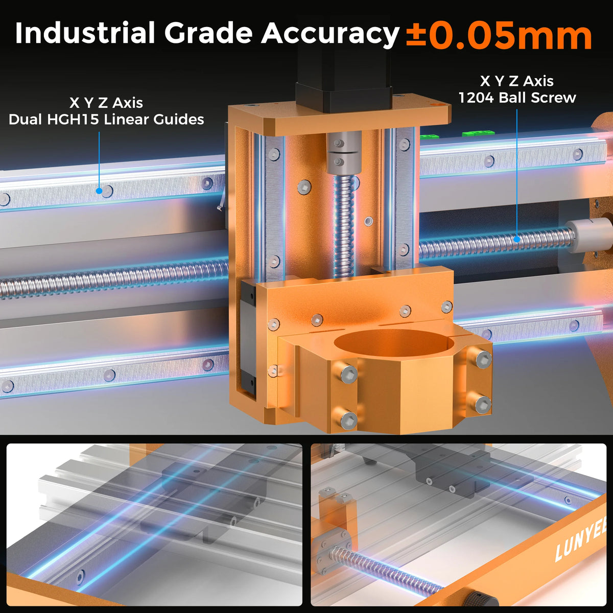 LUNYEE 3020 Nova CNC Router 800W CNC Engraving Machine GRBL Desktop Laser Engraver for Cutting and Carving Handware