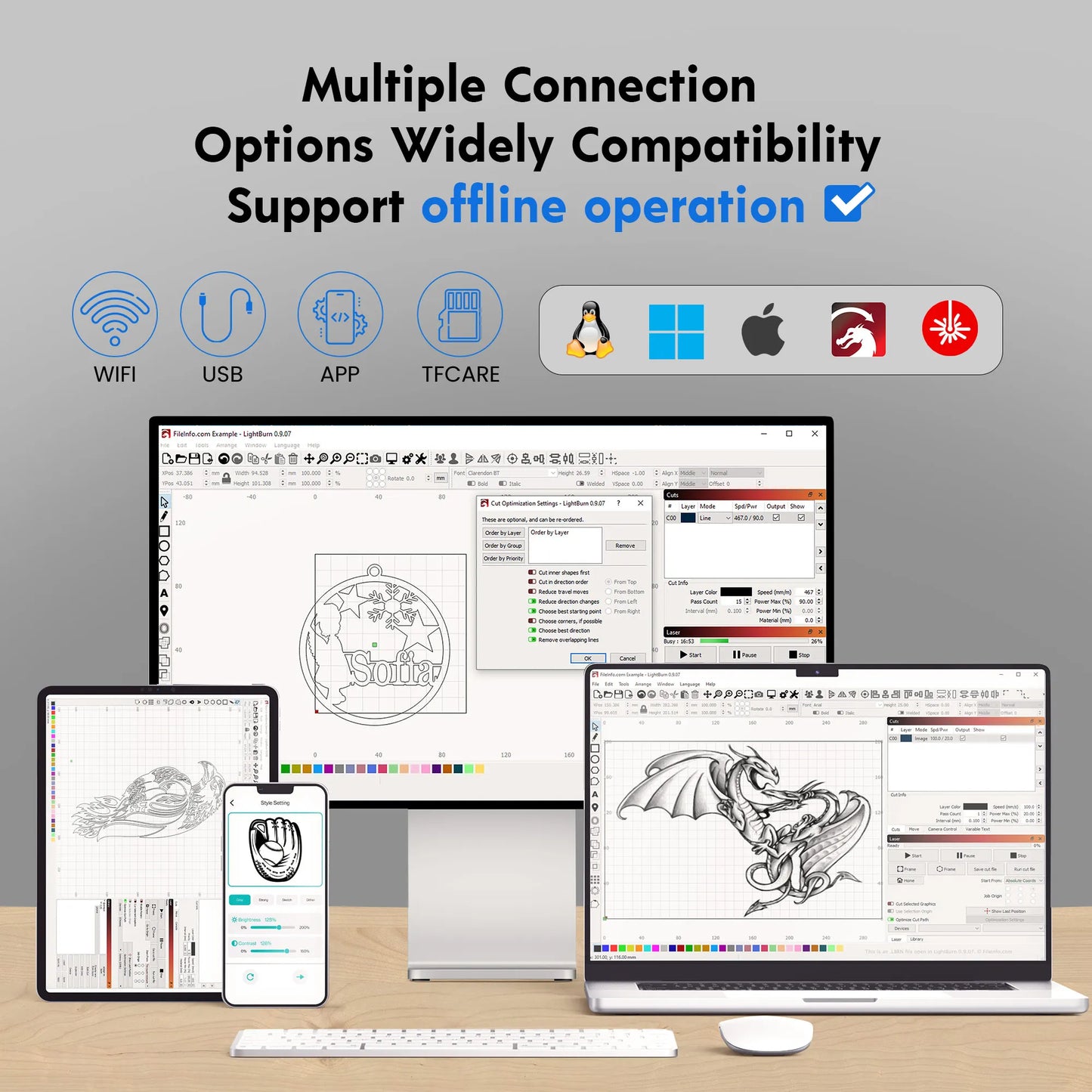 Longer RAY5 10W Laser Engraver For Wood Metal Leather