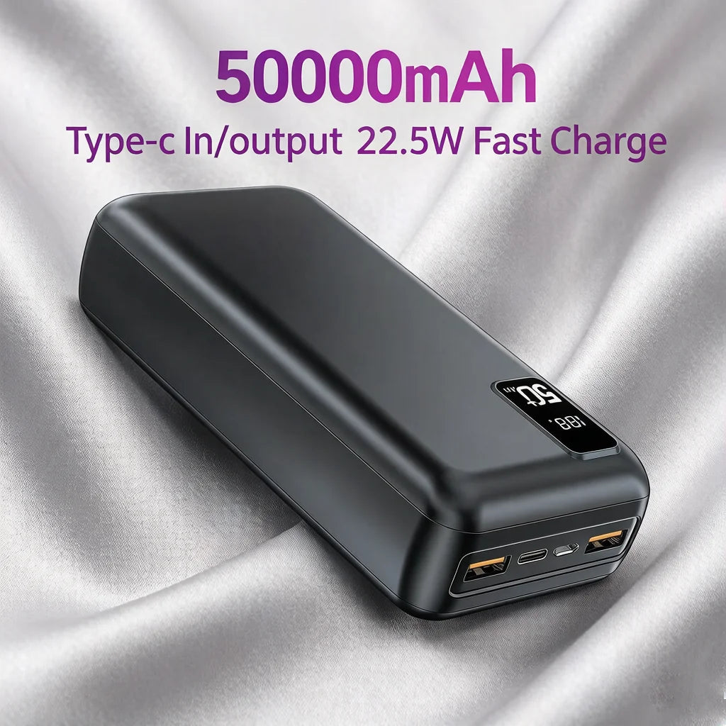 Hganus Portable Fast Charging Power Bank with Digital Display