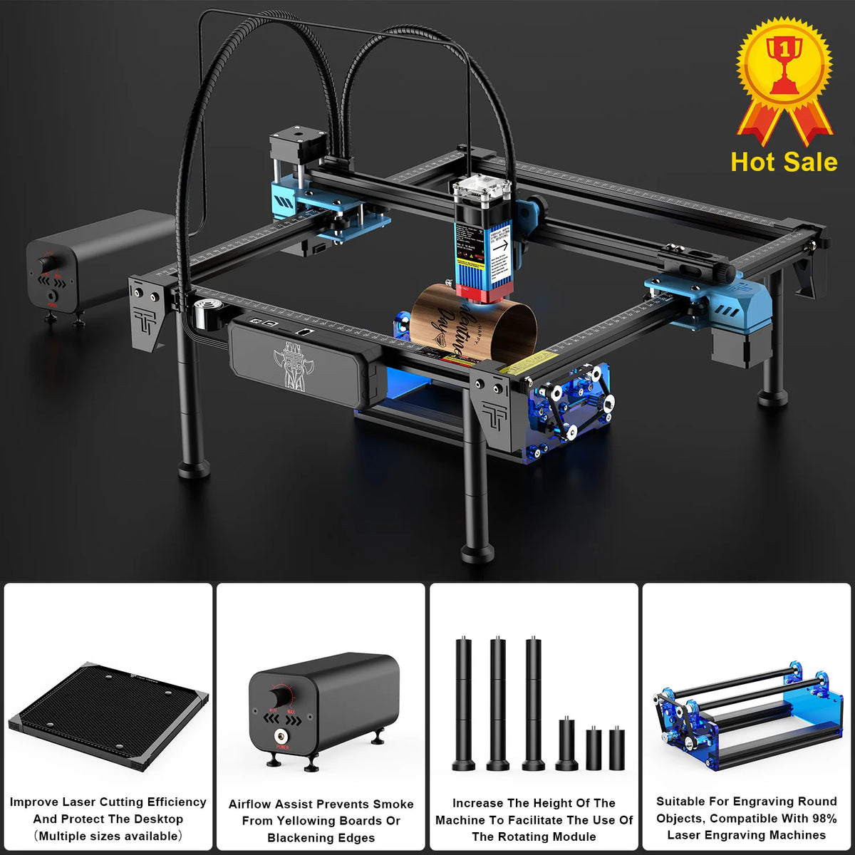 TwoTrees TTS-55Pro 40W WiFi Laser Engraver CNC Cutting Machine