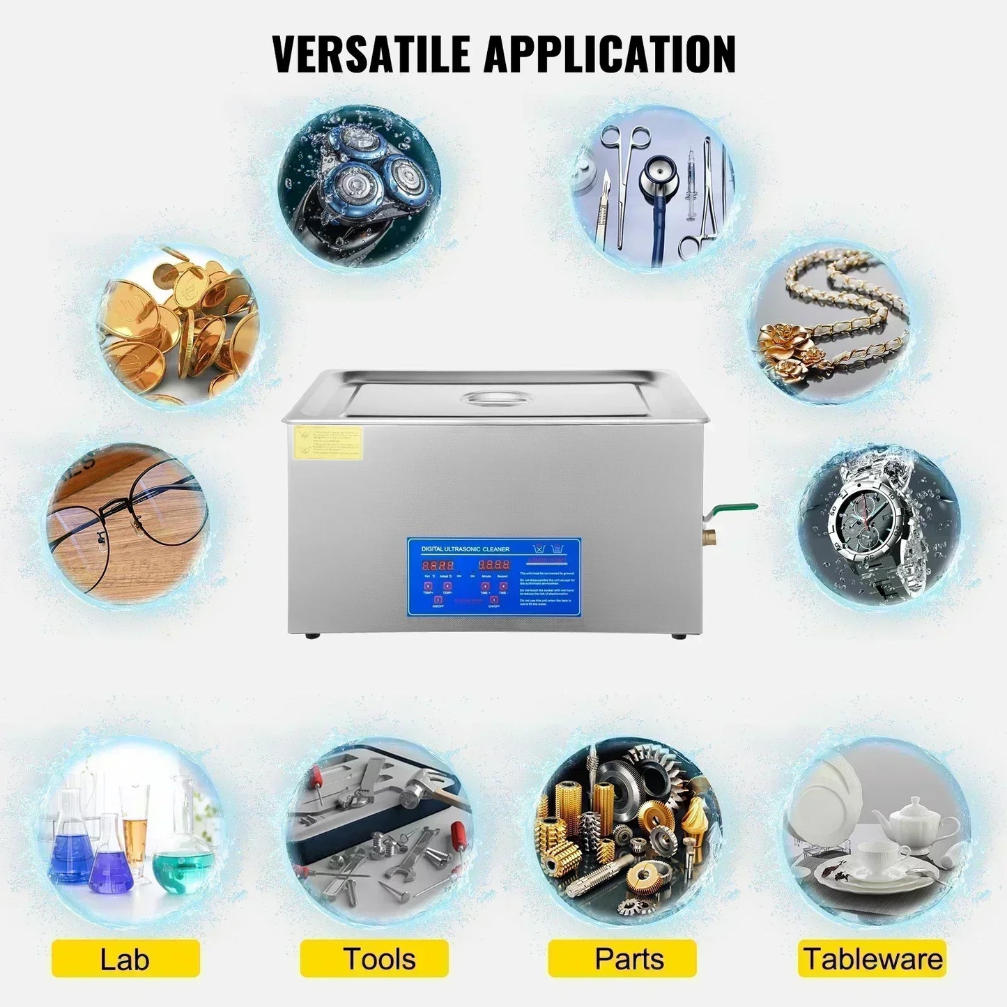 VEVOR Professional Ultrasonic Cleaner for Jewelry, Watches and Metal Tools