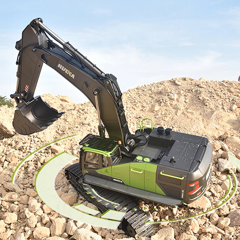 Huina RC Excavator Remote Control Construction Digger Toy