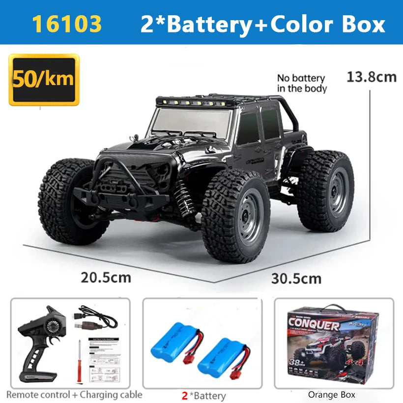 SUCHIYURC 4WD Remote Control Monster Truck With LED Lights
