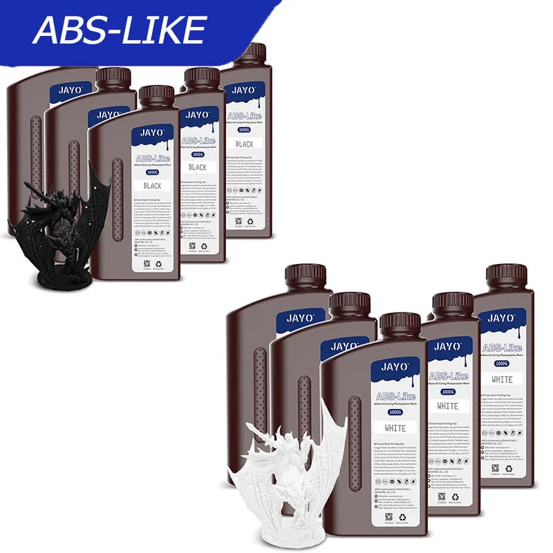 JAYO 3D Printer Standard/ABS-Like/PA Like 10KG 405nm Liquid Rapid UV Curing For LCD Photopolymer Resin 3D Printing Material