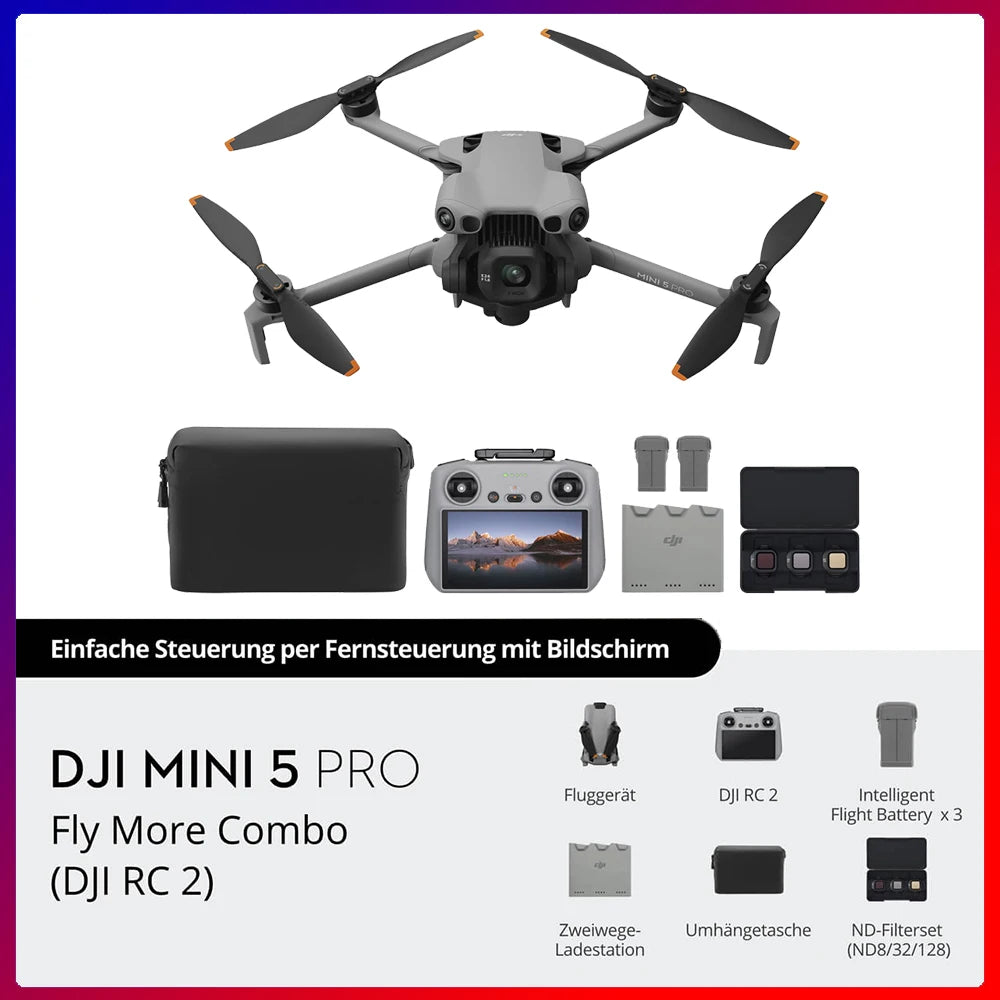 DJI Mini 5 Pro Foldable Drone With 4K Camera And Tracking