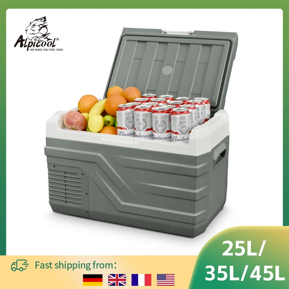 Alpicool Compressor Car Refrigerator Portable Fridge Freezer For Travel