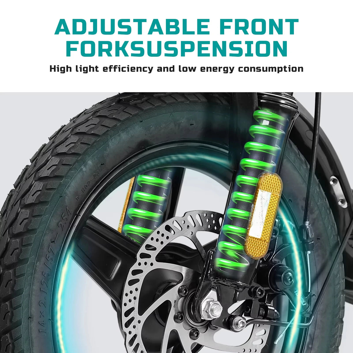 Terrosor Folding Electric Bike With 48V Detachable Battery