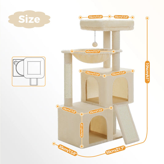 PAWZ Road Cat Tree Multi Level Tower With Spacious Condos