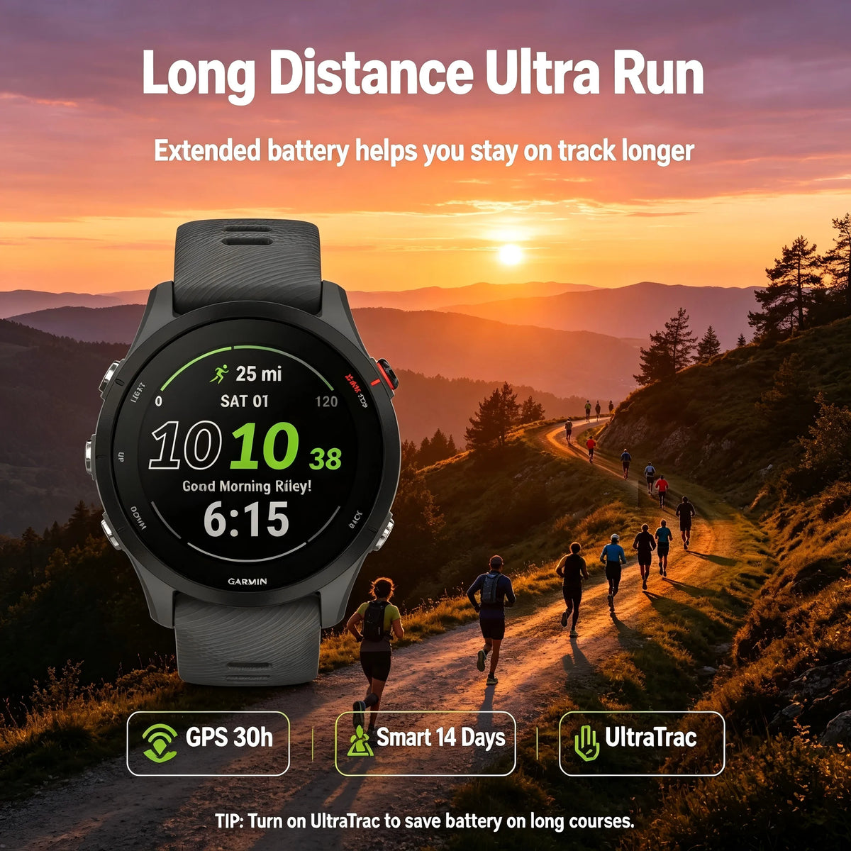 Garmin Forerunner 255 Multisport GPS Smartwatch With Health Tracking