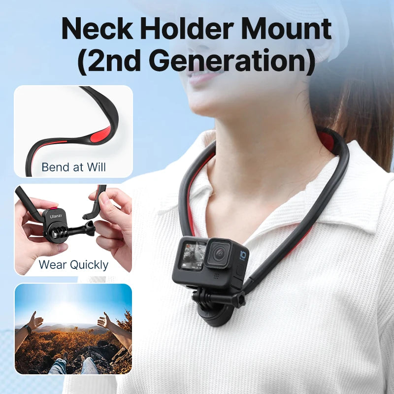 Ulanzi Go Quick II Magnetic Neck Mount For Action Cameras