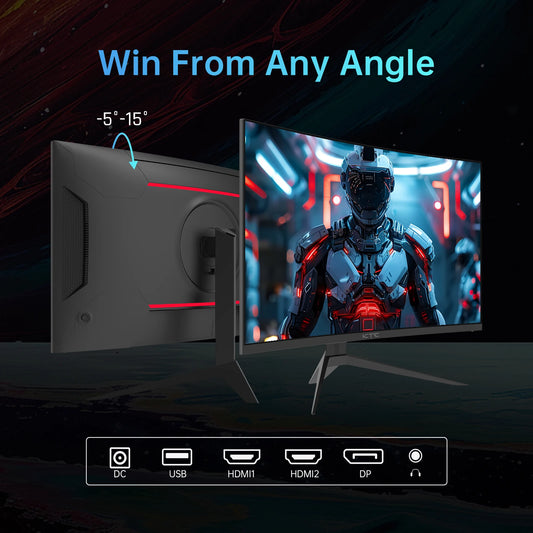 KTC 240Hz Curved Gaming Monitor 1500R HDR10 FreeSync G-Sync 1080p